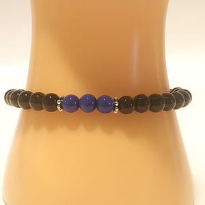 Thin Blue Line Bracelet / Police Support Bracelet / Law Enforcement Jewelry / Gift for Her / Police Academy Graduation Gift / Back the Blue