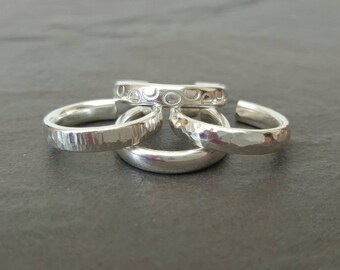 Handmade 925 Sterling silver Toe ring (one) - beach, rings, toe rings - various styles