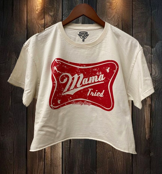 Mama Tried Relaxed Cropped T shirt