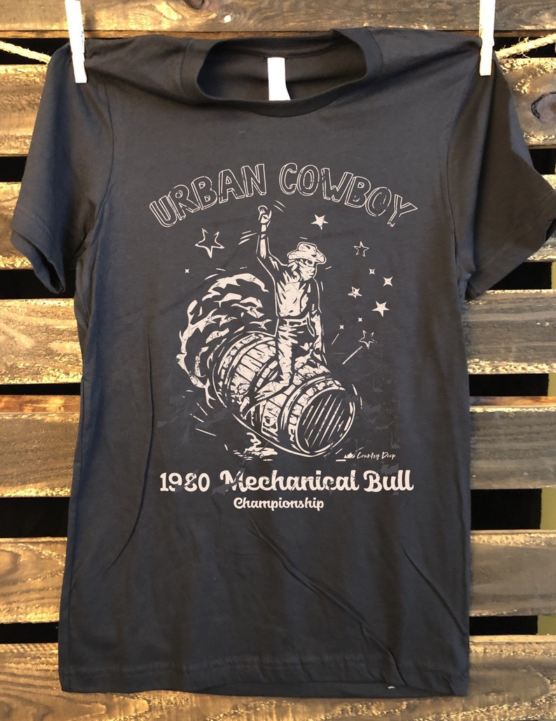 Urban Cowboy 1980's Mechanical Bull Vintage 80's T Etsy