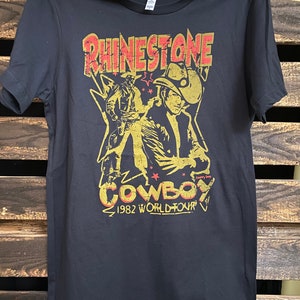 トップス DIANTE RHINESTONE VINTAGE TEE Rhinestone Cowboy 1980's Unisex T Shirt - Etsy