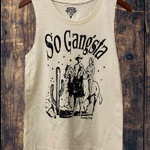 Country Deep So Gangsta Muscle tank top