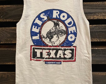 Débardeur Texas Muscle Let's Rodeo