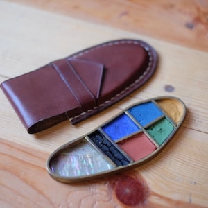 Travel Watercolor Set, Brass Watercolor Set