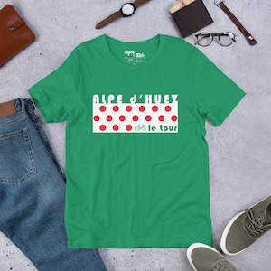 Camiseta unisex Alpe d'Huez - KOM/QOM - Tour de Francia - Vintage
