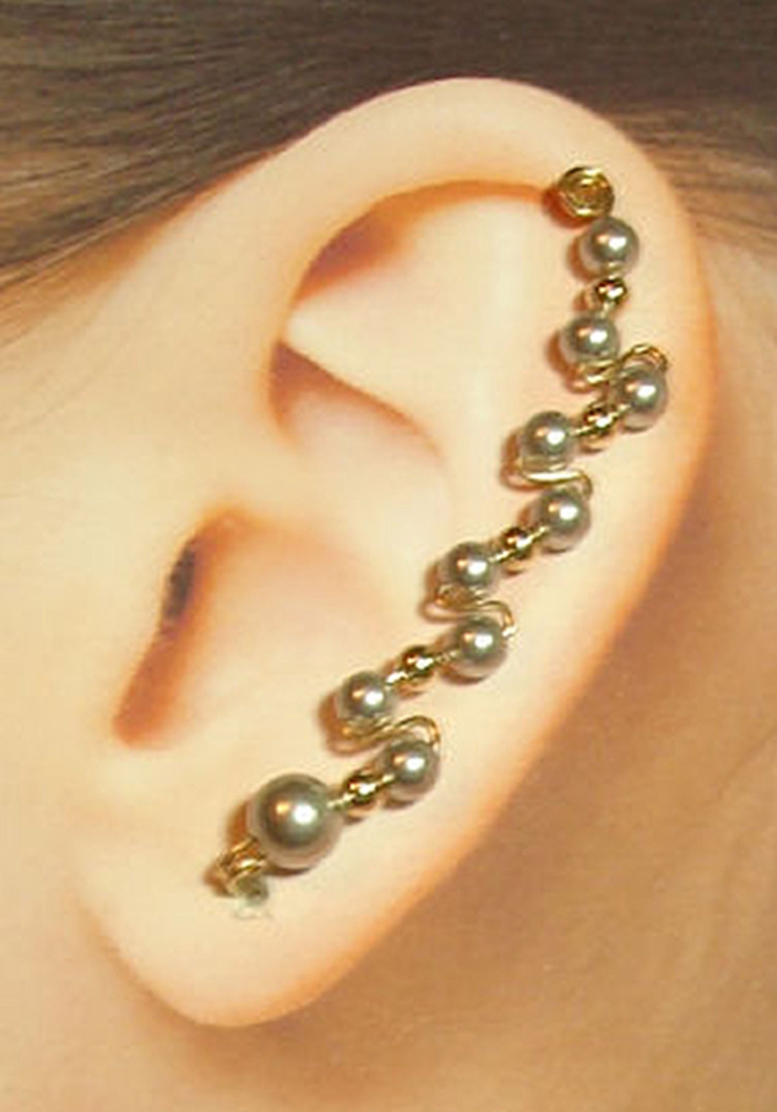 Climbing Earrings fullear Style Custom Made Etsy