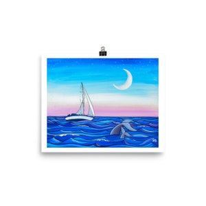 Sunset Sail Art Print