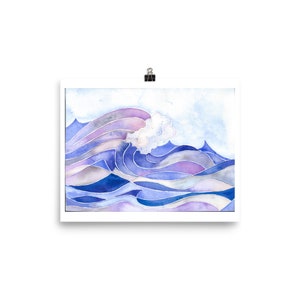Wellen-Kunstdruck