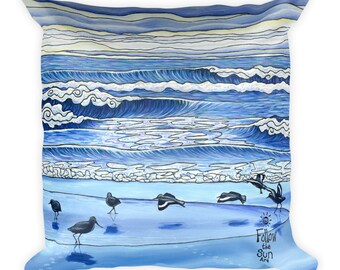 Shorebirds Pillow