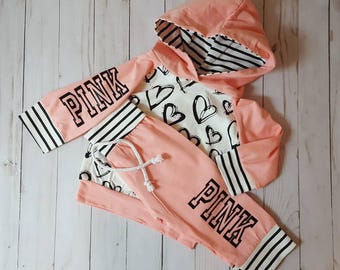 pink victoria secret baby clothes