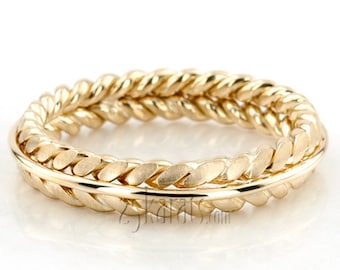 Double Braided Wedding Band