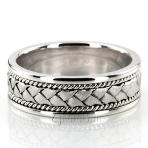 Double-braided Handcrafted Wedding Ring