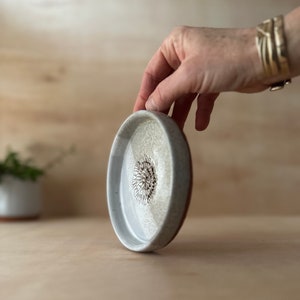 Handmade ceramic garlic grater, garlic dish, bread dipping dish, oil and vinegar dish image 3