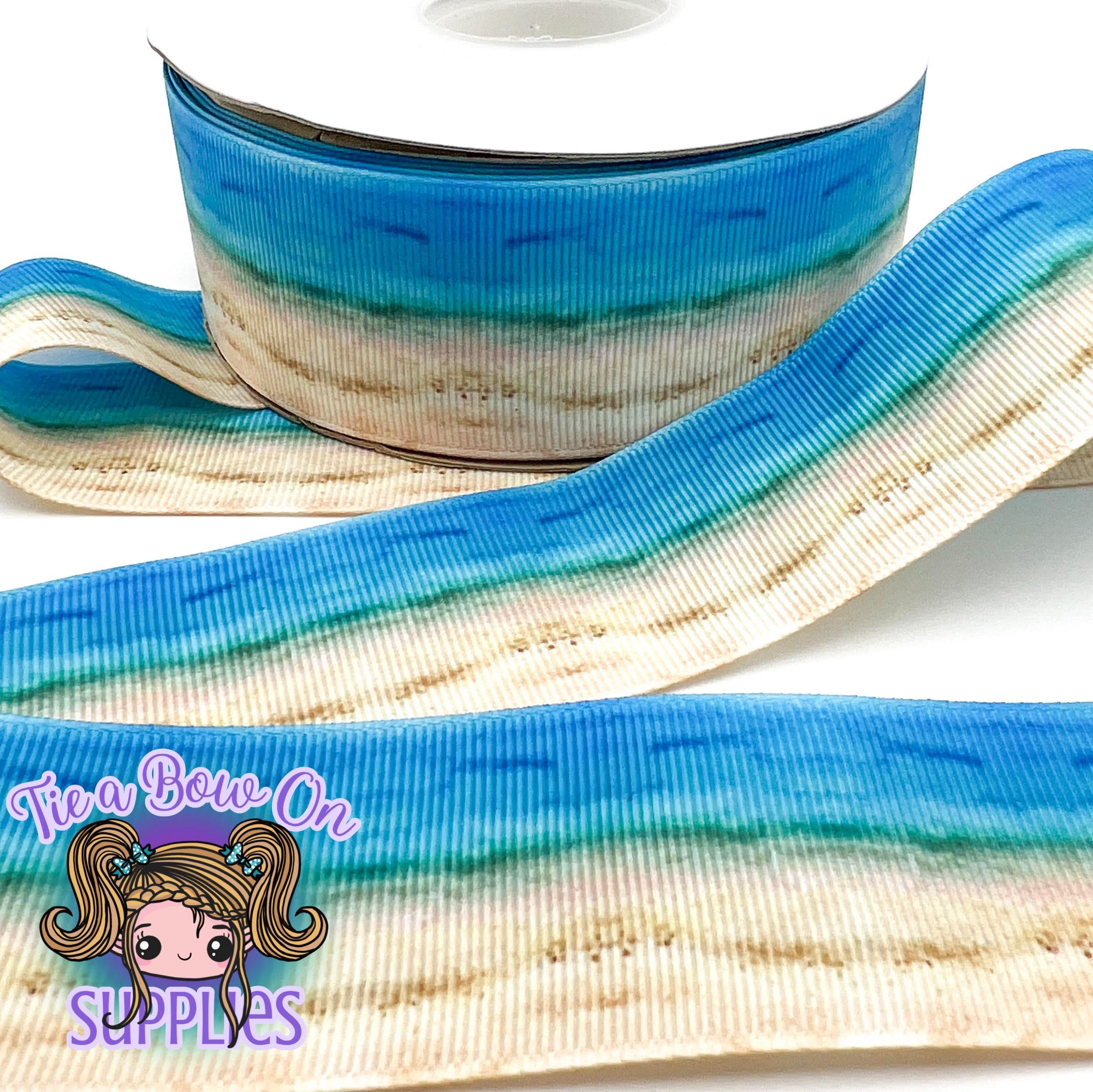 Beach Sand, Water, & Sky Ribbon | 3/8