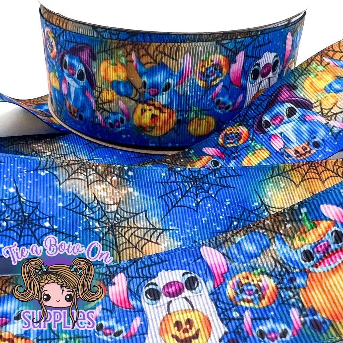 Halloween Hawaiian Alien Ribbon | 3/8