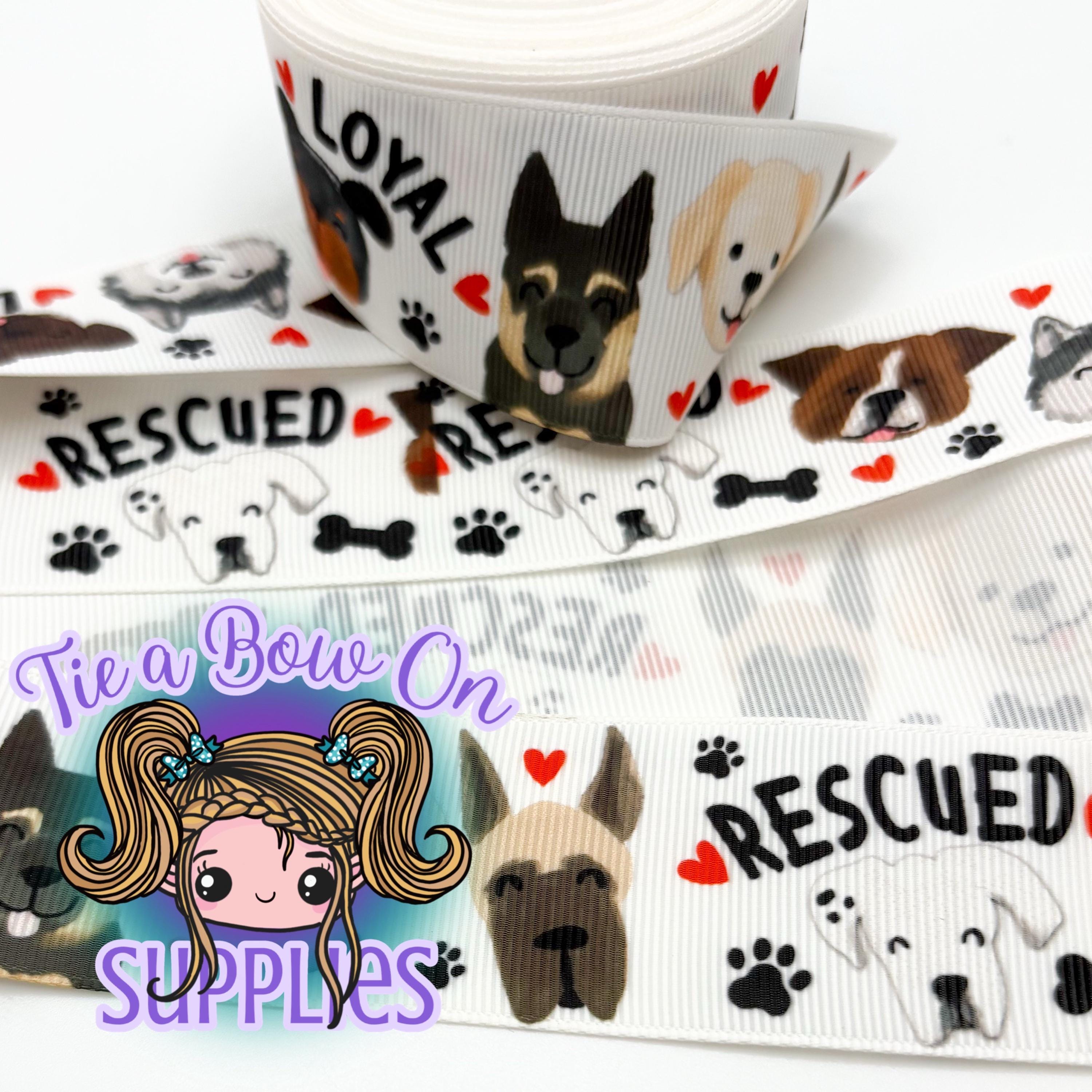 Rescued Loved Cute Dogs Ribbon | 1.5