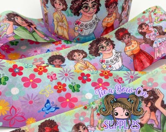 Magical Family Ribbon | 1.5" USDR Double-Sided Grosgrain Ribbon | All Family | Ribbon for Hairbows or Crafts | Character Ribbon