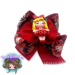 Girl Mouse Wavy Boutique Hairbow | Handmade Hairbow | Big Bows | Boutique Bow | Magical Hair Bow | Girl Accessories | Ribbon Bows