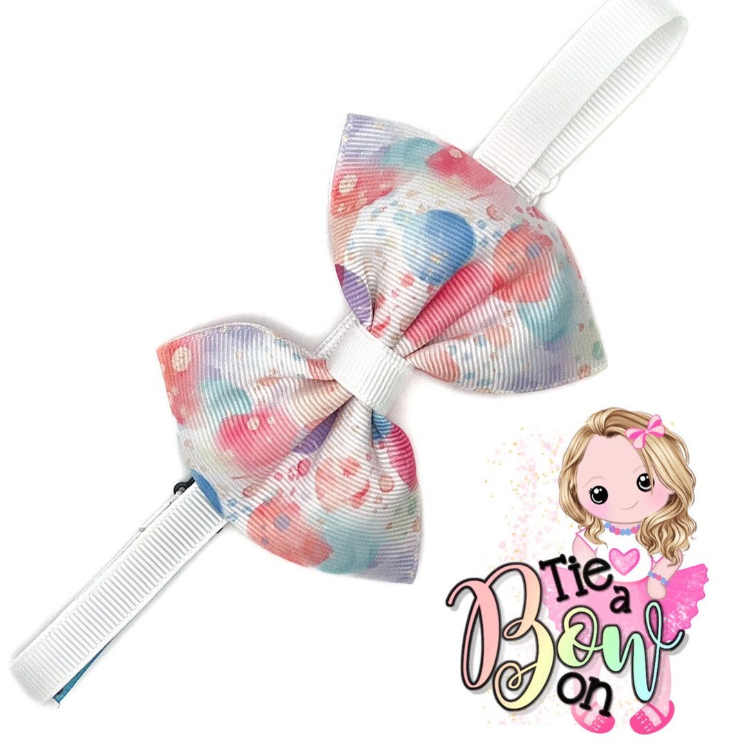 Pastel Bubbles Child's Bow Tie on an Adjustable Strap Bow is 4" Wide — free download