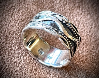 Silver River Ring, size 9.5