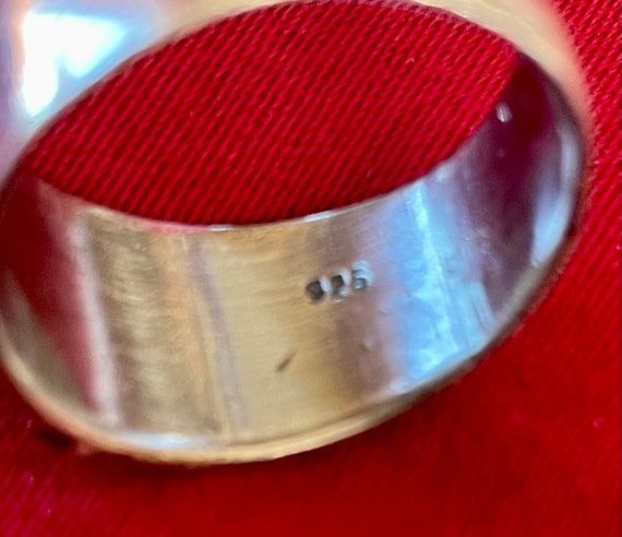 Silver Cross Ring, 925 sterling silver, size 9.5 - image 2