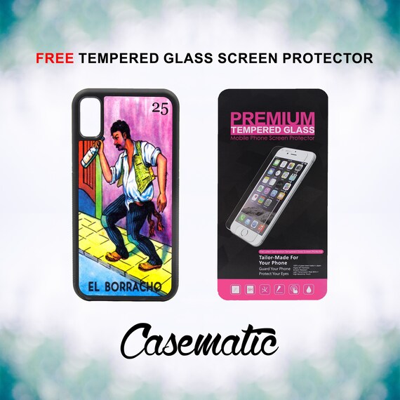 el borracho loteria iphone case for iphone xr xs max x 8 plus etsy