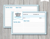 PERSONALIZED Printable RECIPE CARDS 4x6, Customizable Names & Colors