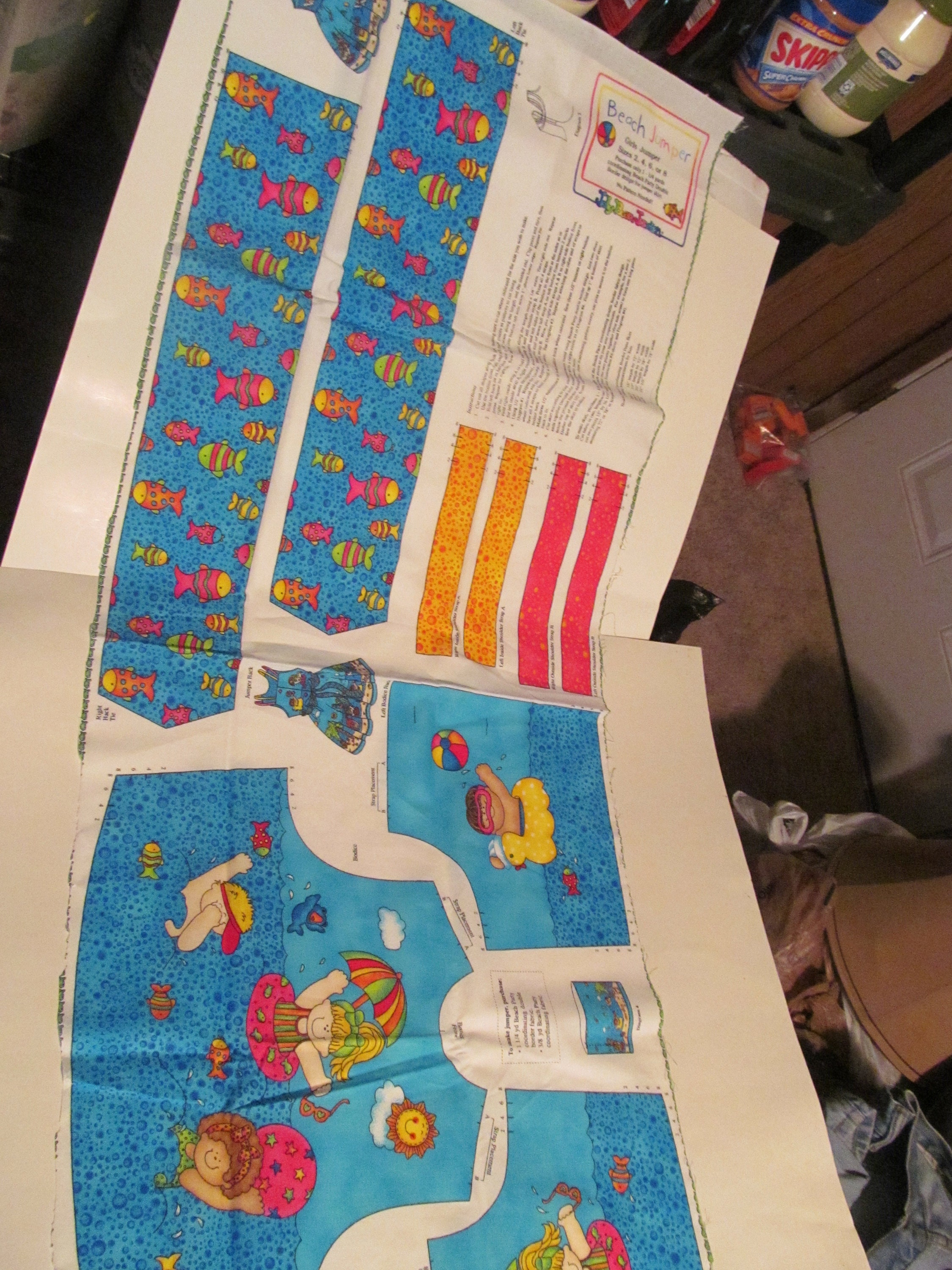 Sewing Fabric / Jelly Bean Junction/ Beach Jumper / Cut and Etsy