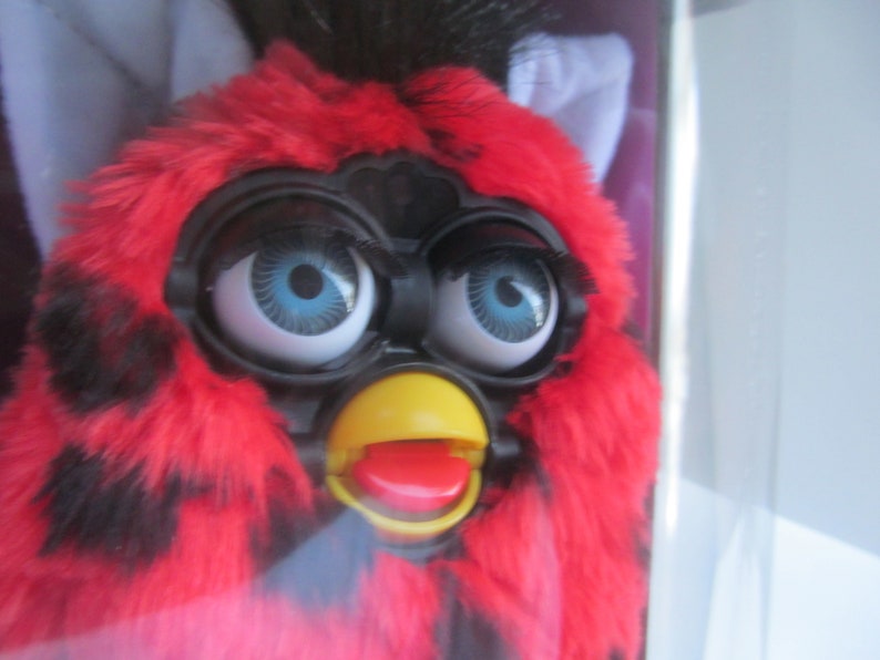 FurbyRedBlackLady BugNibVintage TigerElectronicsToy