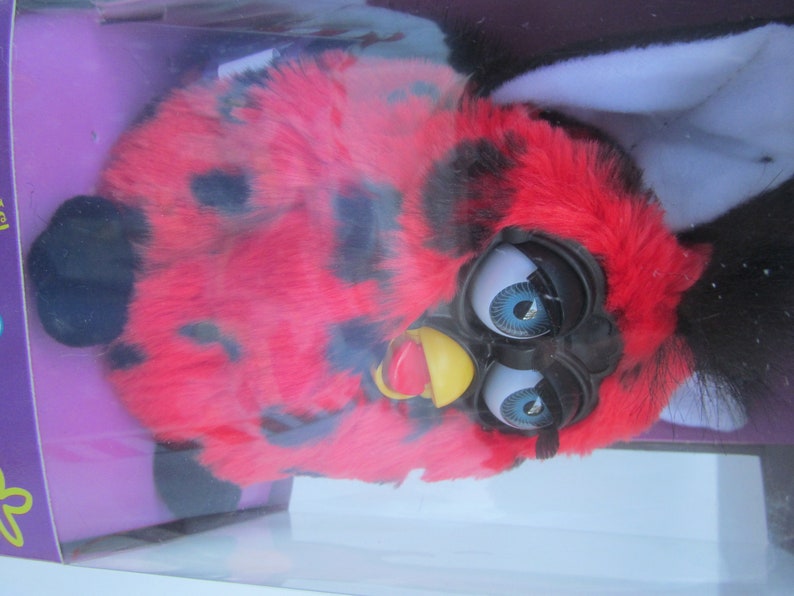 FurbyRedBlackLady BugNibVintage TigerElectronicsToy