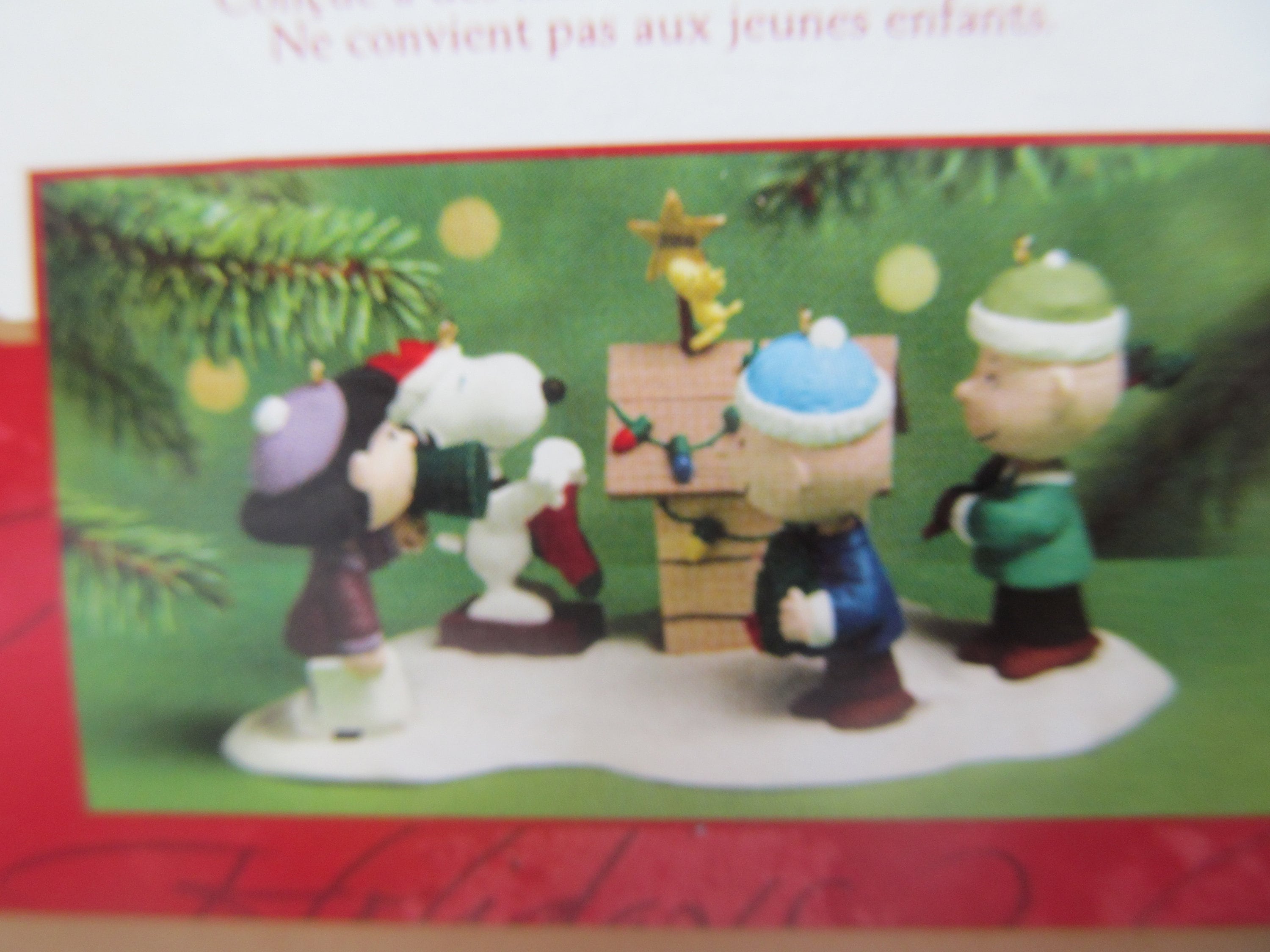 Hallmark Peanuts Snoopy /& Woodstock Doghouse Baby/'s First Christmas Ornament