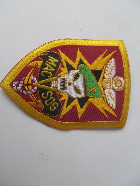 Subdue Patch MacVSog Embroidered Military Army Vintage Patch Vintage