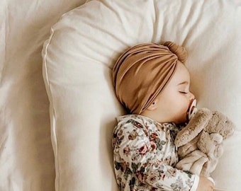 Babymütze mit Turban, Newbornmütze 0-18 Monate