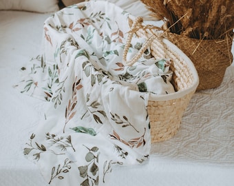 Baby blanket, muslin cloth 120 x 120 cm ORGANIC muslin sheets