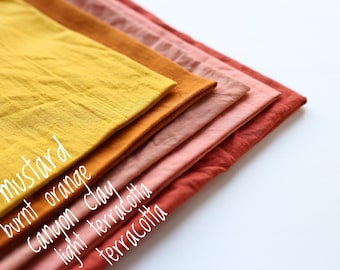 Cloth napkins / Organic cotton dinner napkins