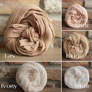 Hand Dyed Cotton Gauze Table Runner, Rustic Wedding Arch Decor, Ivory Cheesecloth Decor image 12