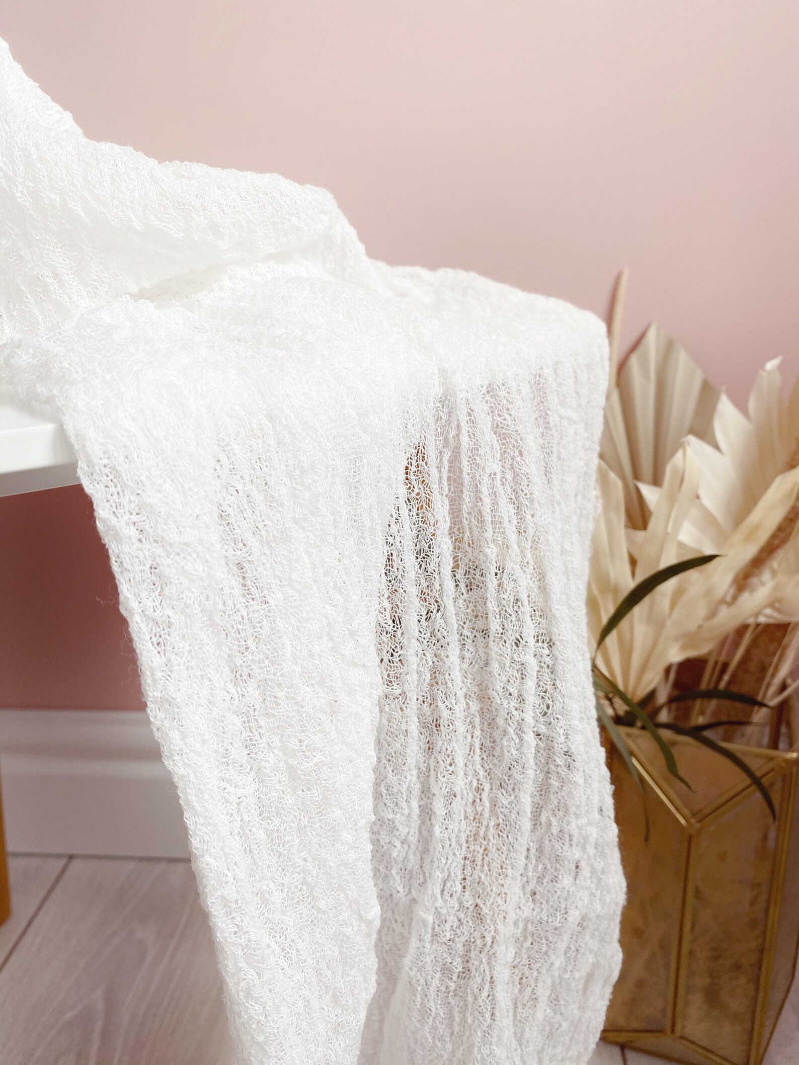 WHITE Gauze Runner Gauze Table Runner Decorative Table Cloth Etsy