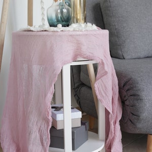 VINTAGE MAUVE color gauze table runner / Simple and useful cheesecloth runner / Hand dyed eco-friendly decor / Purple cotton centrepiece