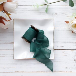 mint green invitations; hand dyed; hand ripped; wedding photography; teal Seaglass Cotton Ribbon; 100/% Vegan Cruelty Free; Bridal Bouquet