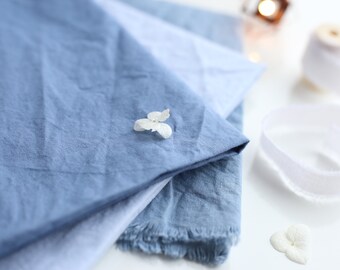 Dispatches from USA / DUSTY BLUE cotton plant dyed napkins / Simple, useful and sustainable decor / set 10 pcs / ready to ship