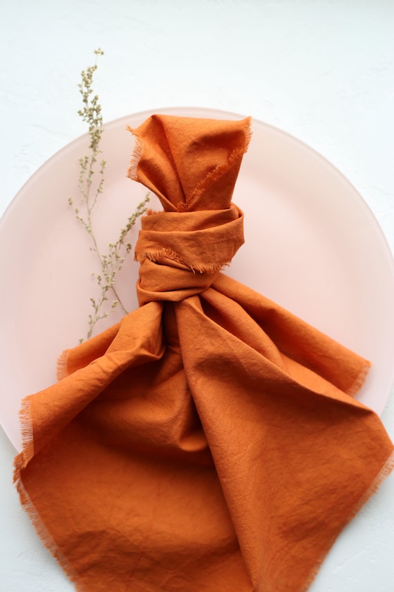 Cotton Crinkle Cloth Napkins - Made in the USA - Eco Girl Shop
