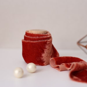 Velvet ribbon Rose velvet ribbon Frayed velvet ribbon Bouquet ibbon Silk velvet ribbon Pink velvet ribbon Dyed velvet ribbon