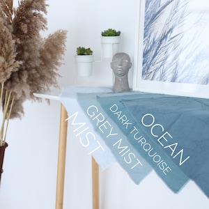 Cocktail napkins / Cotton napkins / Cloth napkins / Ocean color napkins