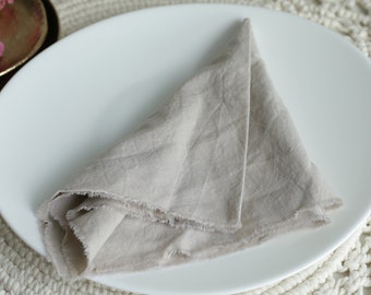 LINEN COLOR cotton dinner napkins  Napkins for wedding  Wedding cheesecloth napkins