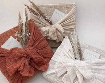 Hand Dyed Gauze Furoshiki: Eco-Friendly Reusable Gift Wrap
