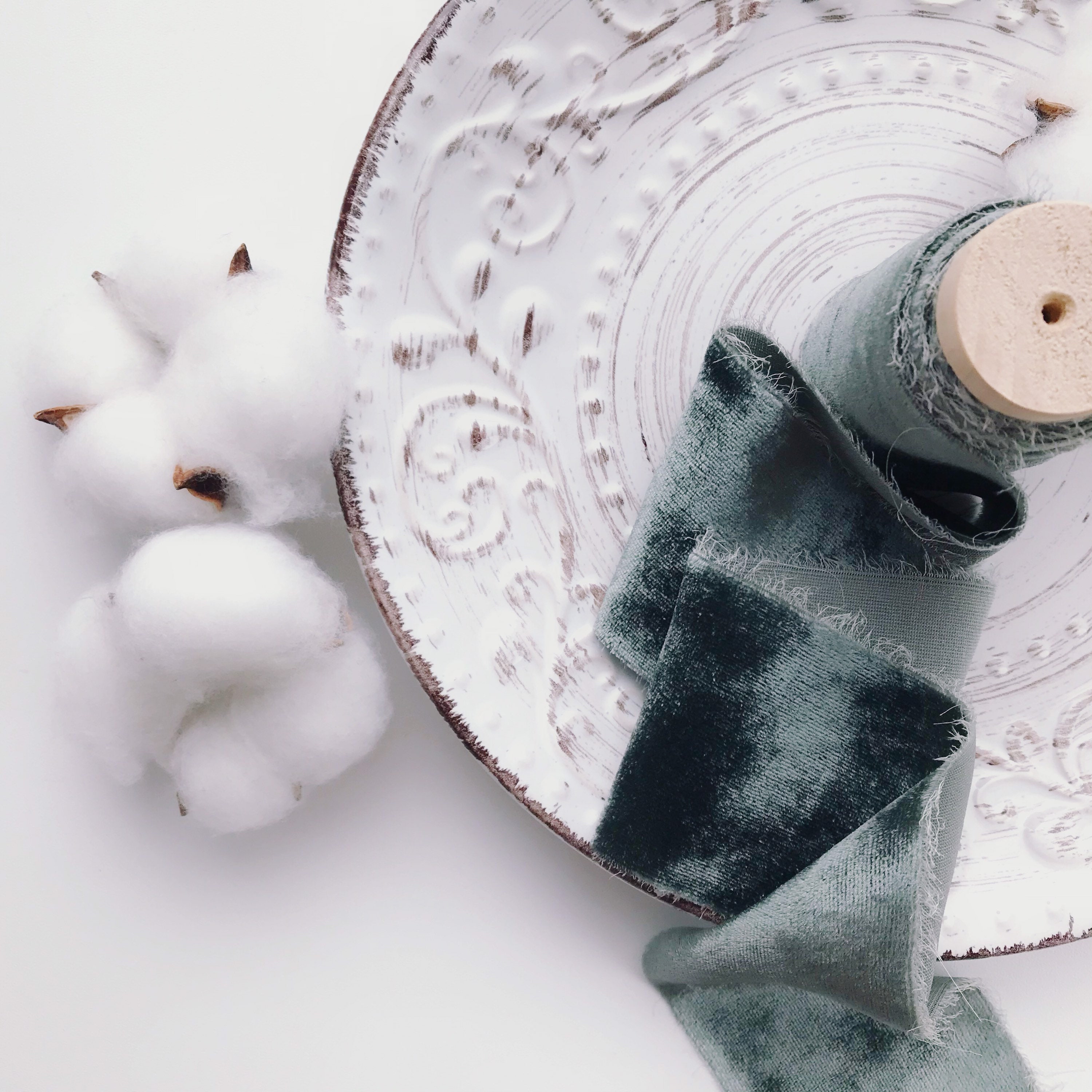 SAGE GREEN silk velvet ribbon Bridal bouquet hand dyed ribbon | Etsy