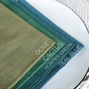 Cloth napkins / Wedding napkins / Custom napkins / Green napkins / Easter napkins