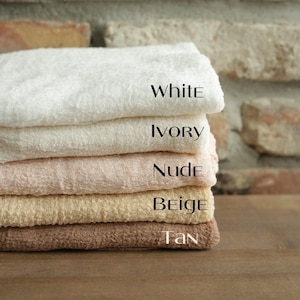Hand Dyed Cotton Gauze Table Runner, Rustic Wedding Arch Decor, Ivory Cheesecloth Decor image 14