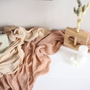 Nude Collection Gauze Runners With Crinkle Texture / 5 Shades - Etsy Canada