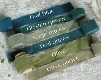 Cinta de algodón verde para decoración de bodas, cinta mate suave para ramos e invitaciones de boda, envoltura de regalos con estilo creativo, decoración rústica artesanal.